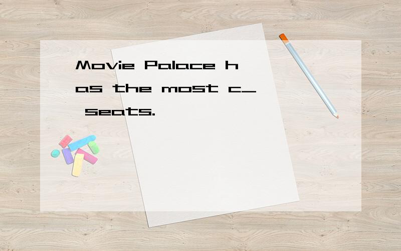 Movie Palace has the most c_ seats.