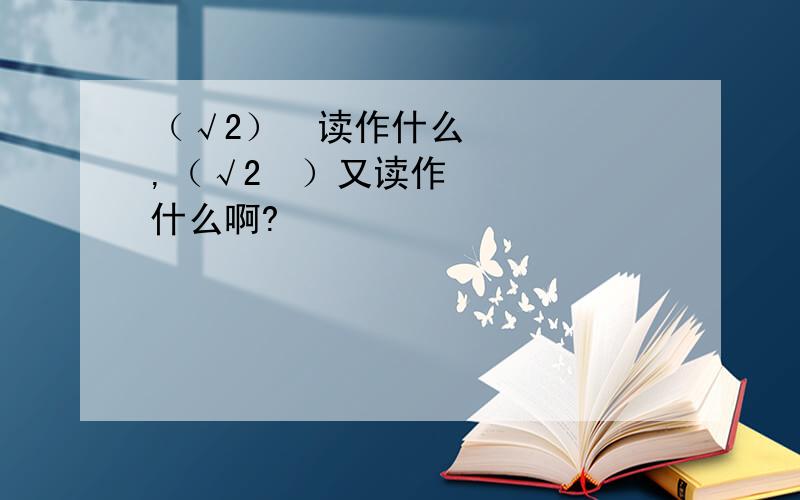 （√2）²读作什么,（√2²）又读作什么啊?