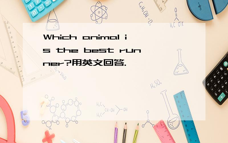 Which animal is the best runner?用英文回答.