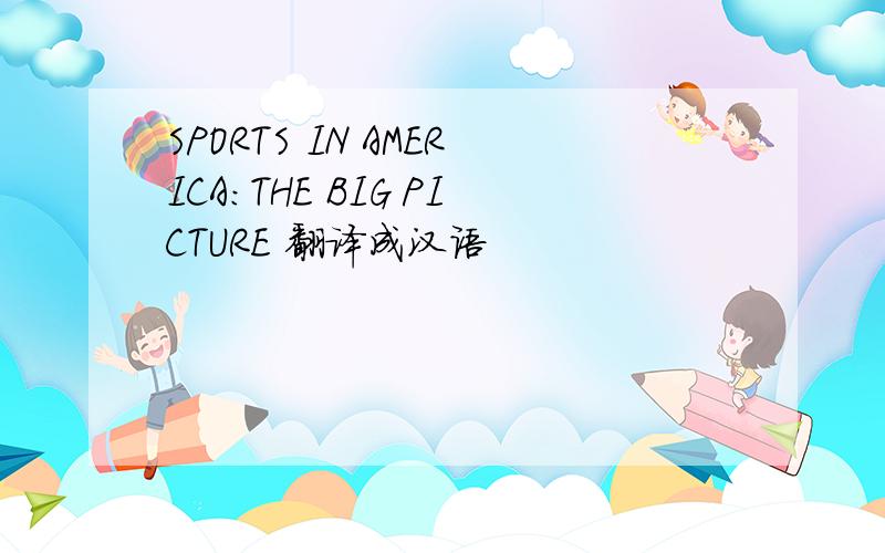 SPORTS IN AMERICA:THE BIG PICTURE 翻译成汉语
